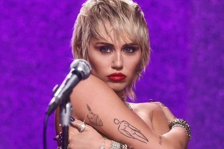 Miley Cyrus mira rock oitentista em disco despido de sua ousadia