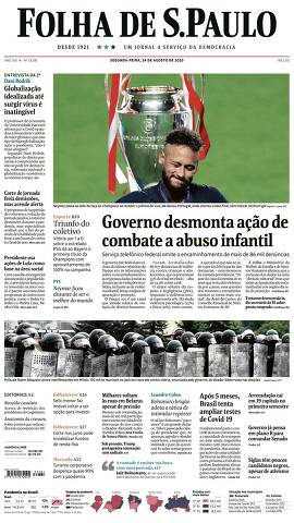 Capa da Edição Nacional da Folha