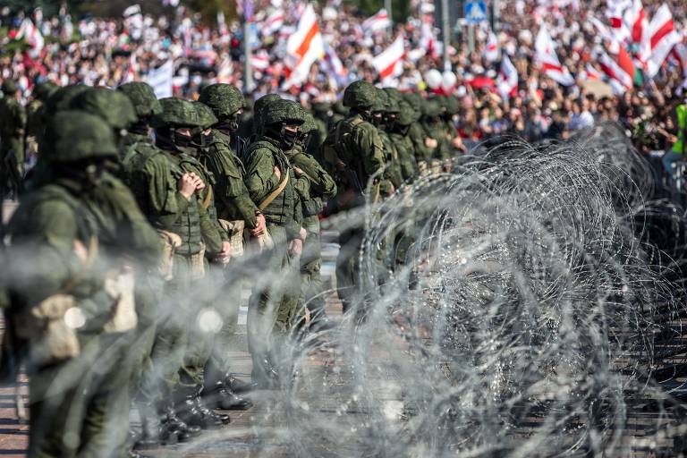 Protestos em Belarus