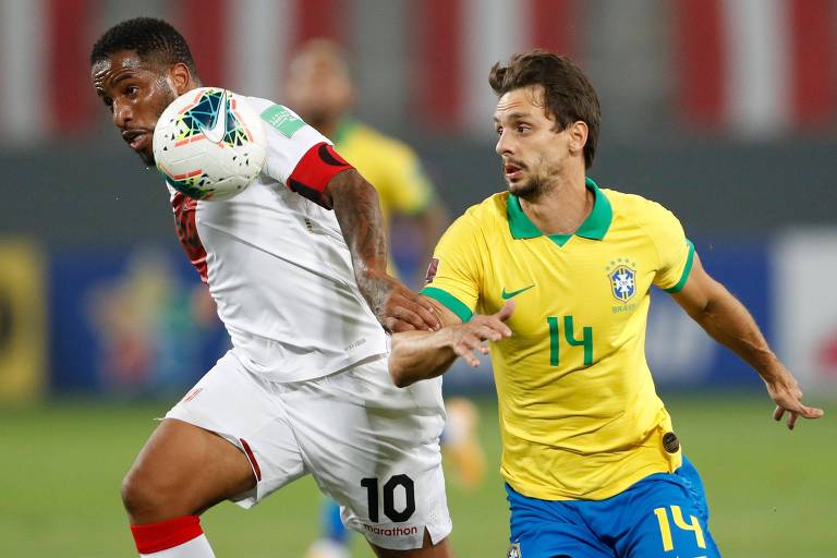 Rodrigo Caio entrou no lugar de Marquinhos, que se lesionou logo após o primeiro gol peruano