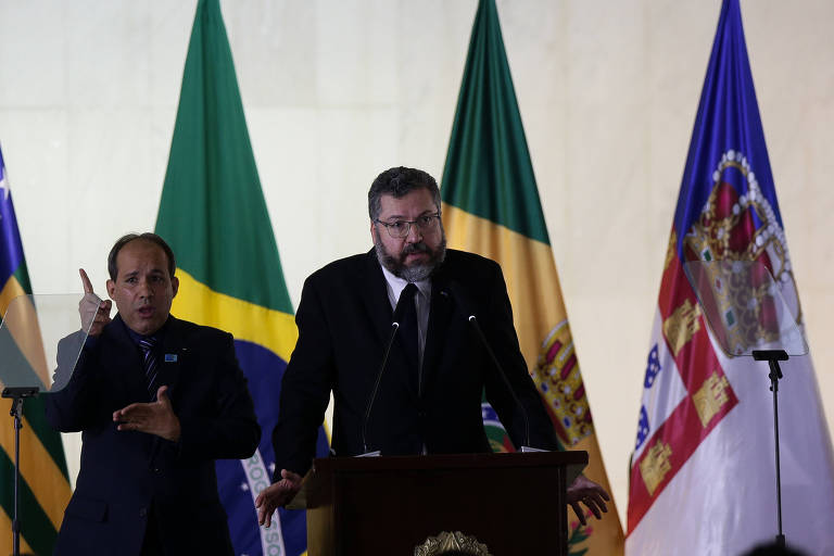 O ministro das Relações Exteriores, Ernesto Araújo, participa de formatura do Instituto Rio Branco no Palácio do Itamaraty