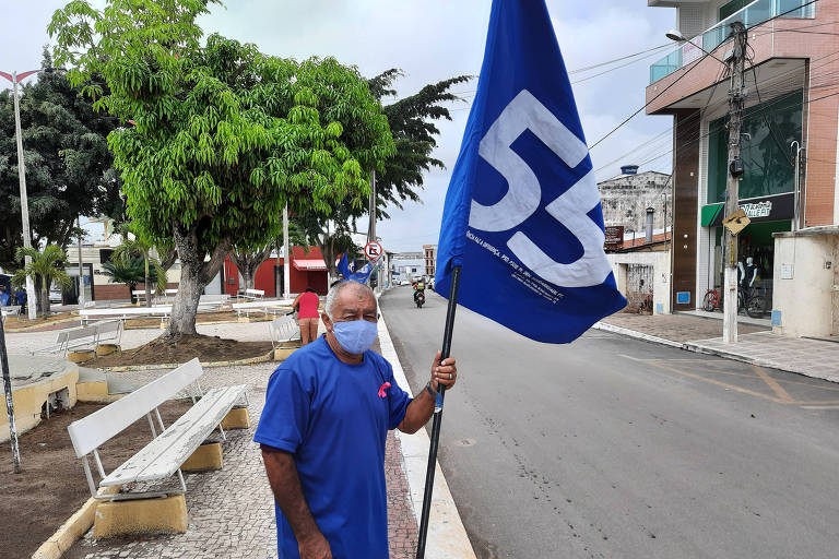 José Moita, o 'Zé Moita', parente do candidato a vice de Tianguá (CE) Victor Moita mas que trabalha na campanha do adversário Dr. Luiz