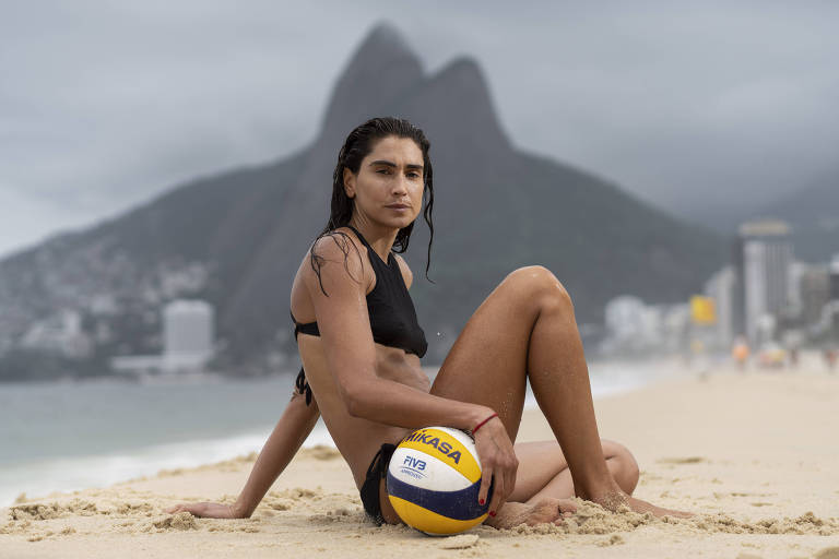 Treino de Carol Solberg em Ipanema