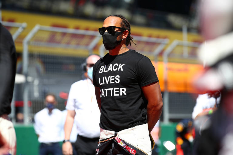 Protestos liderados por Lewis Hamilton na F-1