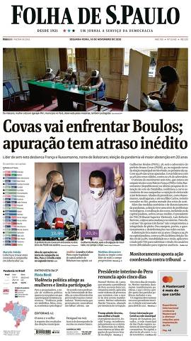 Capa da Edição Nacional da Folha