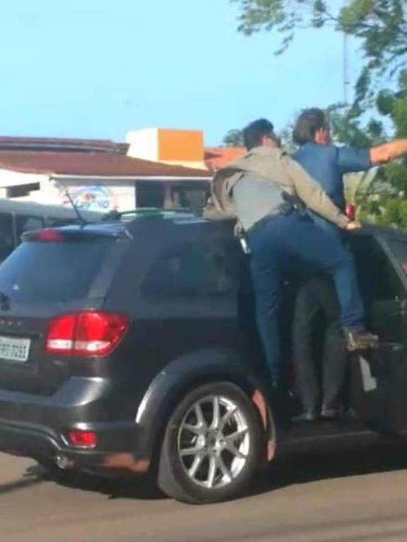 Jair Bolsonaro durante passagem por Macapá