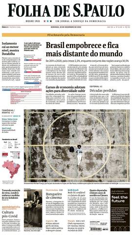 Capa da Edição Nacional da Folha