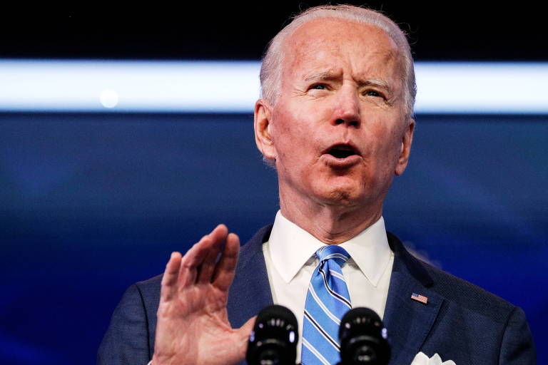 Joe Biden discursa em Wilmington, Delaware, estado onde morou parte da juventude