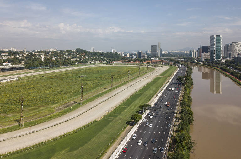 Terreno de mais de 600 mil m² do Jockey fica às margens da Marginal Pinheiros, em área valorizada