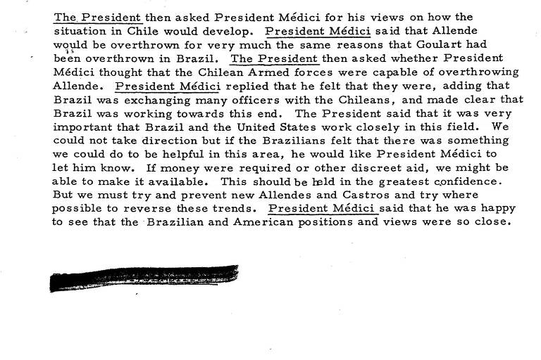 documento antigo escaneado com falar dos presidentes