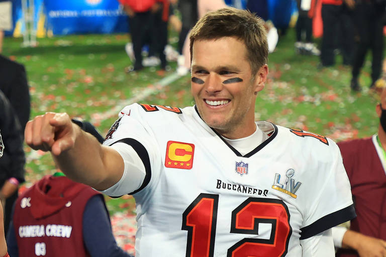 Tom Brady comemora seu sétimo sétimo título de Super Bowl