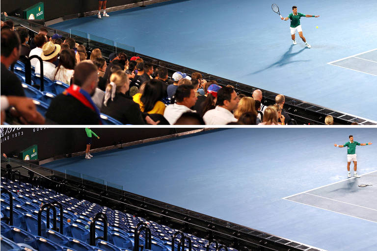 Confinamento faz Australian Open mandar público para casa durante jogo