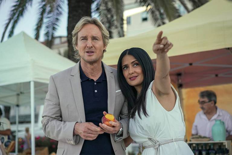 Owen Wilson e Salma Hayek estrelam 'Bliss', que mistura romance e ficção científica