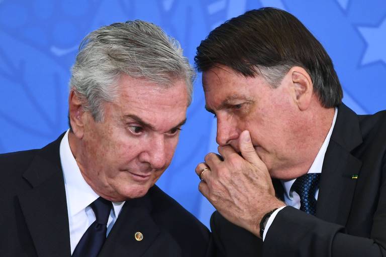 O ex-presidente e atual senador Fernando Collor de Mello e o presidente Jair Bolsonaro
