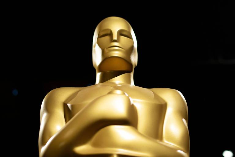 Estátua em formato do troféu do Oscar, em foto de 2019
