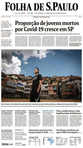 Capa da Edição Nacional da Folha