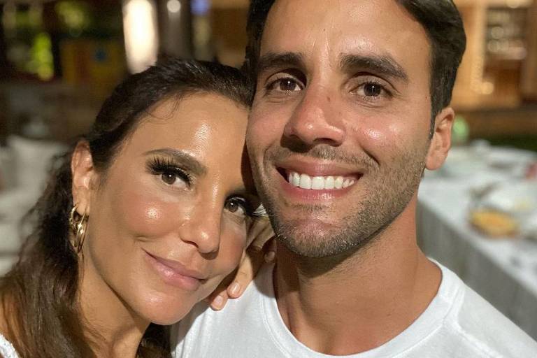 A cantora Ivete Sangalo e o marido Daniel Cady