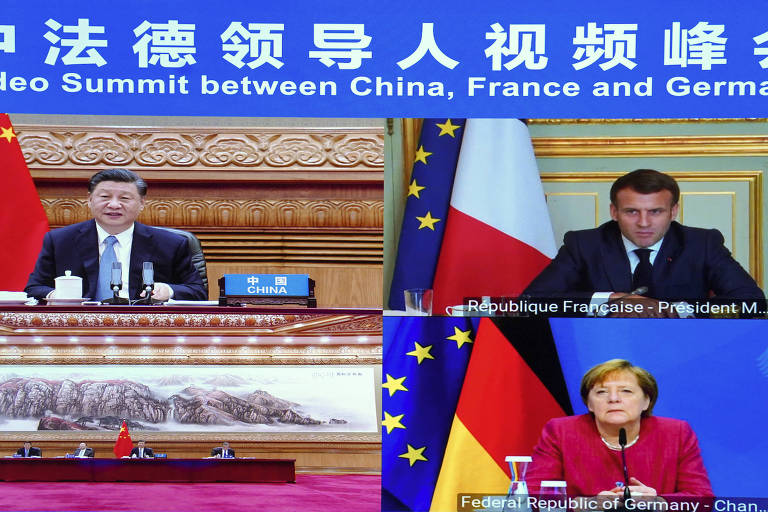 Merkel e Macron voltam a procurar Xi Jinping, apesar da pressão de Biden
