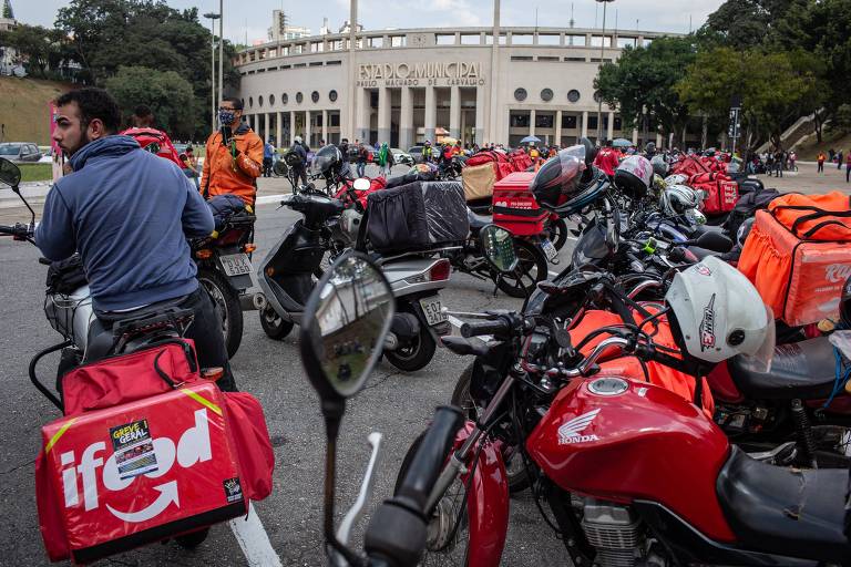 Protesto de entregadores de aplicativos em 2021 