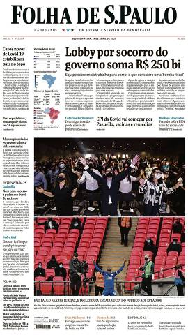 Capa da Edição Nacional da Folha