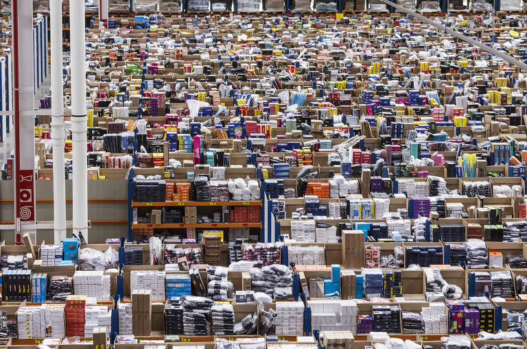 O centro de distribuição do Mercado Livre no Cajamar, em São Paulo