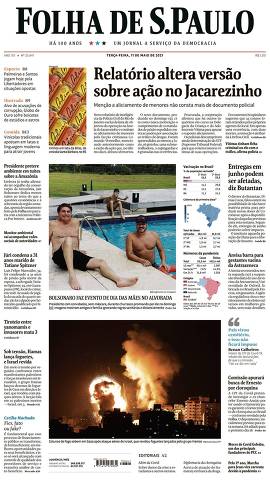 Capa da Edição Nacional da Folha