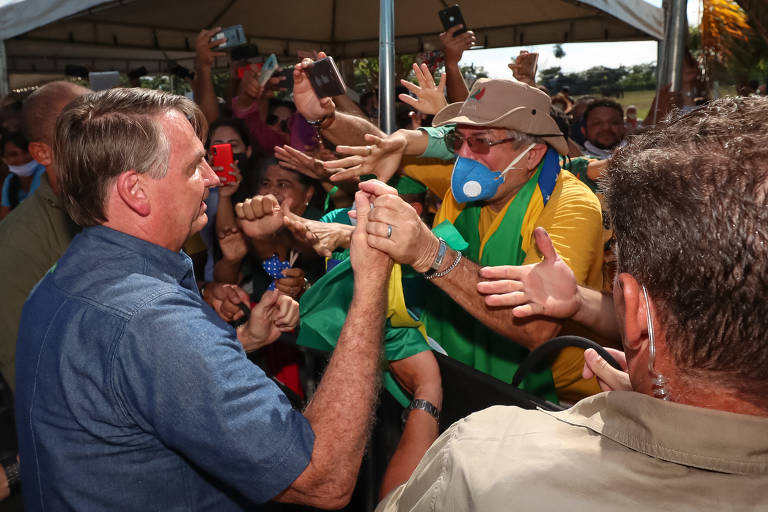 Jair Bolsonaro em viagens pelo Brasil em 2021