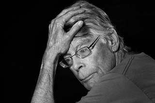 The author Stephen King in Bridgton, Maine, on Friday, May 28, 2021. (Philip Montgomery/The New York Times)