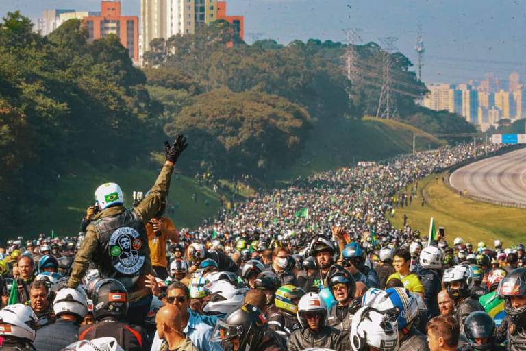 Motociata com Bolsonaro em SP