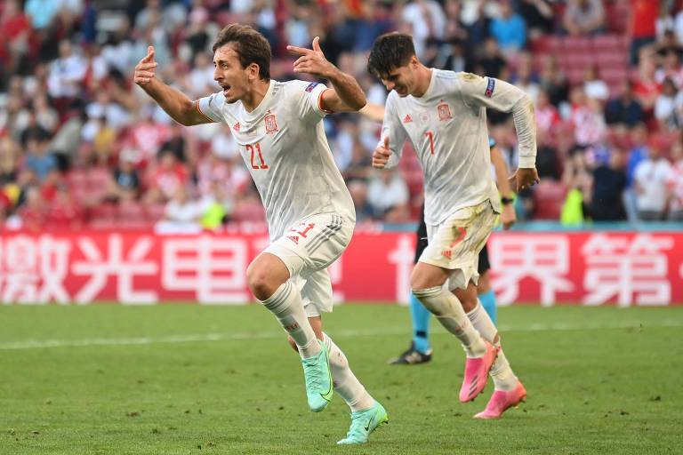 Espanha vence a Croácia em jogo da Eurocopa com mais gols e reviravoltas