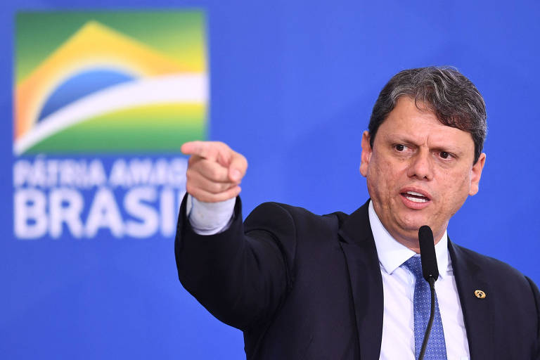 O ministro Tarcísio de Freitas (Infraestrutura), nomeado por Jair Bolsonaro