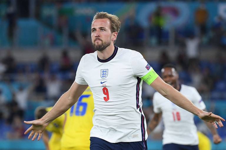 Kane comanda bombardeio contra Ucrânia e leva Inglaterra à semi da Eurocopa