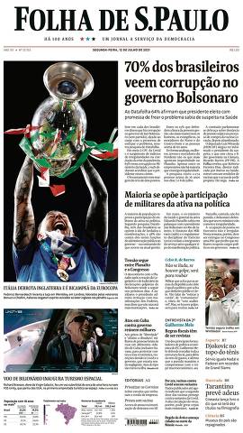 Capa da Edição Nacional da Folha