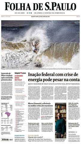 Capa da Edição Nacional da Folha