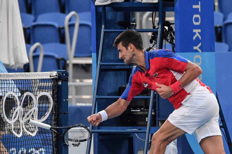 Stefani e Pigossi levam bronze, e Djokovic quebra raquete após perder medalha