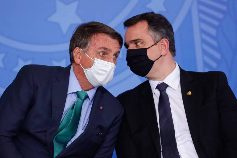 Bolsonaro e Pacheco, em evento no Planalto