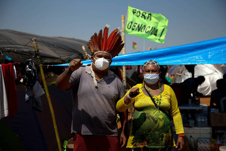 Indígenas protestam contra alteração da política de demarcação de terras