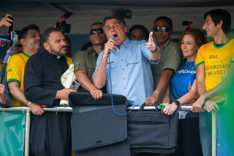 Bolsonaro na Paulista em protesto no 7 de Setembro de 2021