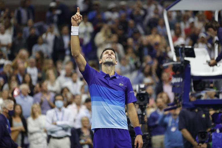 Na final do US Open, Djokovic está a um jogo de obter seus maiores feitos