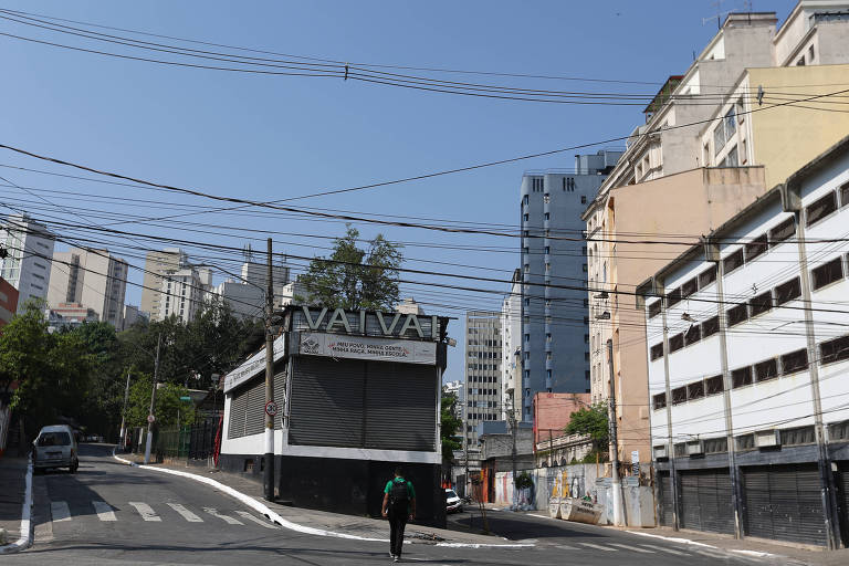 Fachada da antiga sede da Vai-Vai, que deverá ser demolida para a construção da estação Praça 14 Bis da linha 6-Laranja do Metrô