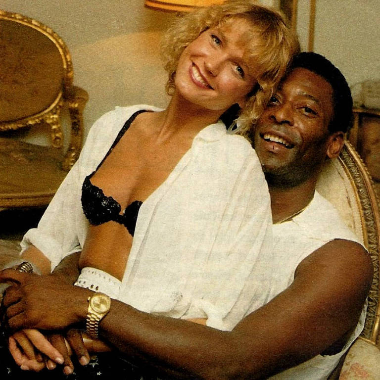 O casal Pelé e Xuxa Meneghel