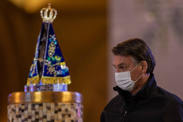 Bolsonaro visita Santuário de Nossa Senhora Aparecida