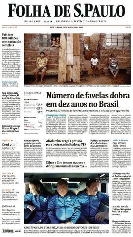 Capa da Edição Nacional da Folha