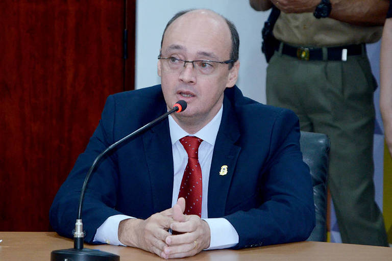 O delegado federal Cristiano Sampaio, secretário de Segurança Pública em Tocantins