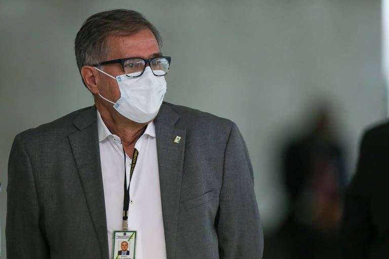 O médico Ricardo Camarinha durante solenidade no Palácio do Planalto em 2021