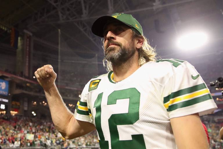 Quarterback Aaron Rodgers não se vacinou contra a Covid-19