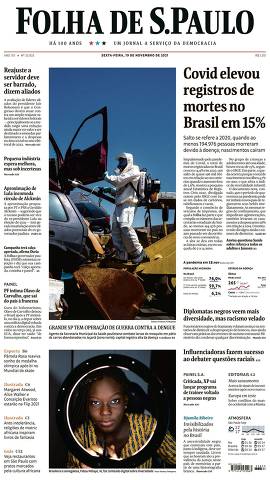 Capa da Edição Nacional da Folha