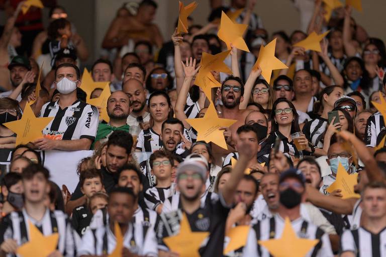 Torcedores do Atlético-MG lotaram o Mineirão na vitória sobre o Red Bull Bragantino