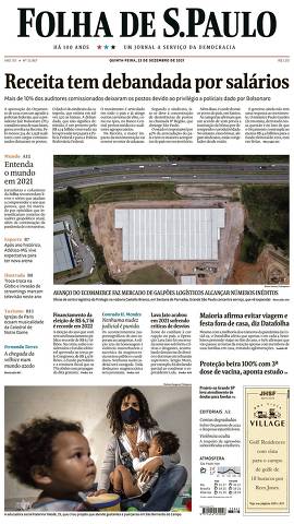 Capa da Edição Nacional da Folha