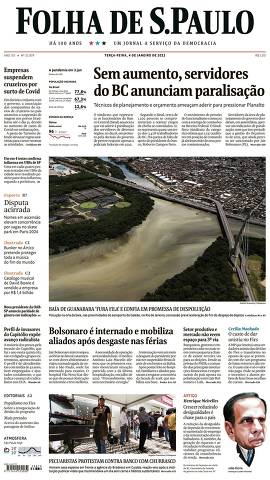 Capa da Edição Nacional da Folha